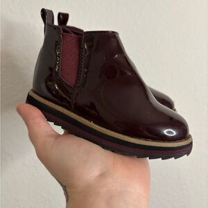 Kids Burgundy Zara Chelsea Boots